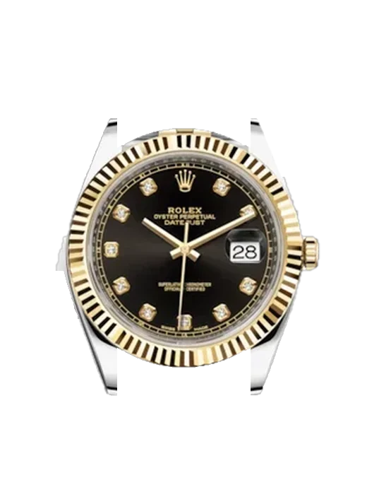Datejust 41 126333-0006 avec Bracelet Grand Cavalier Cuir Orange