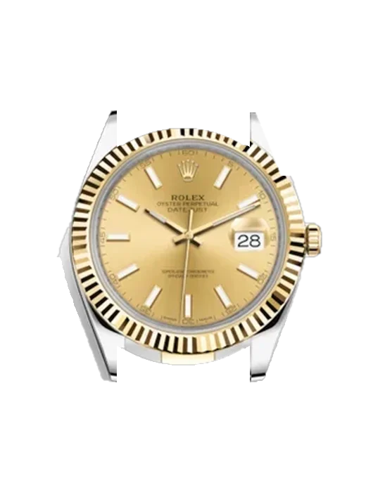 Datejust 41 126333-0009 avec Bracelet Grand Cavalier Cuir Orange