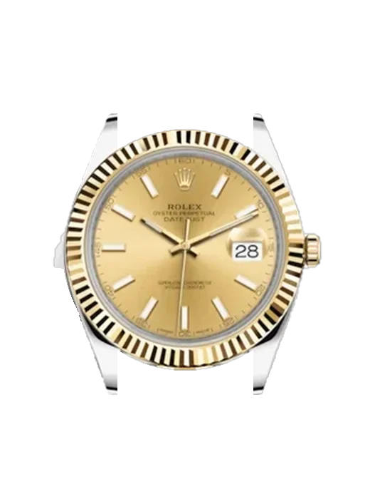 Datejust 41 126333-0010 avec Bracelet Grand Cavalier Cuir Orange