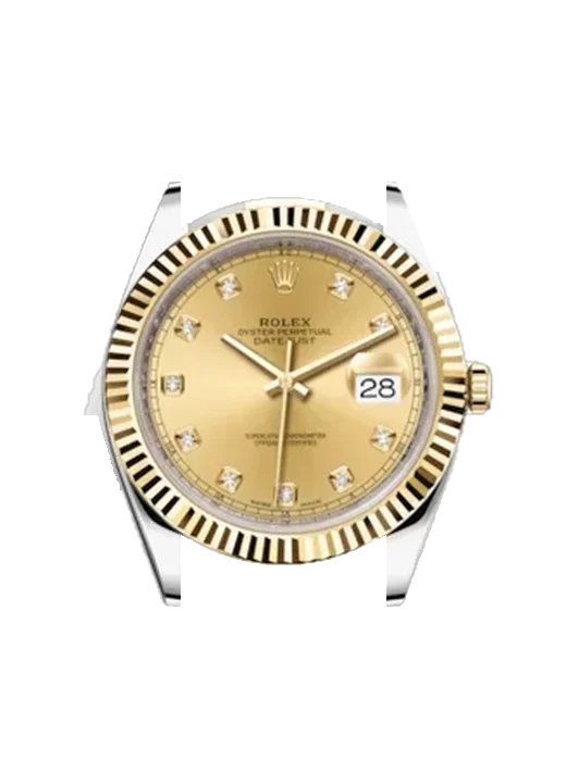 Datejust 41 126333-0011 with Grand Cavalier Leather Strap Orange