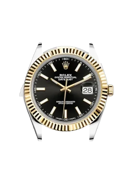 Datejust 41 126333-0013 mit Grand Cavalier Cuir Armband Orange