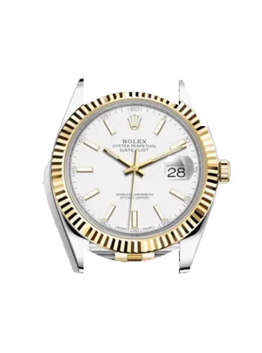 Datejust 41 126333-0016 avec Bracelet Grand Cavalier Cuir Orange