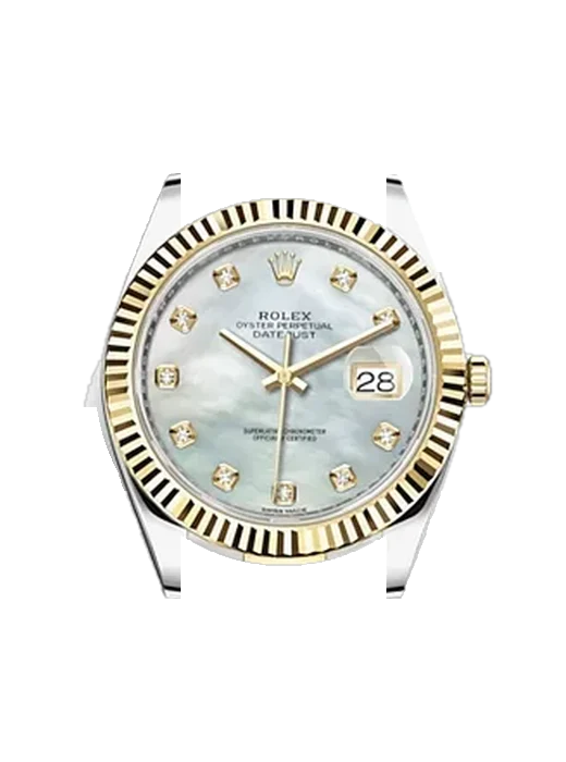 Datejust 41 126333-0017 con Cinturino Grand Cavalier Cuir Arancione