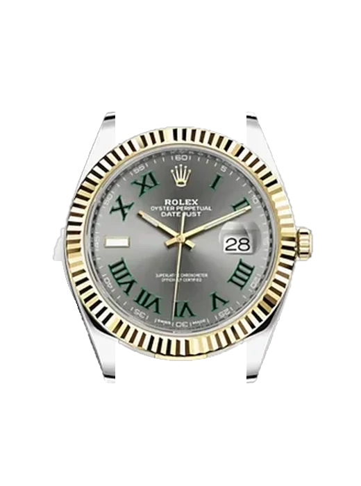 Datejust 41 126333-0019 with Grand Cavalier Leather Strap Orange