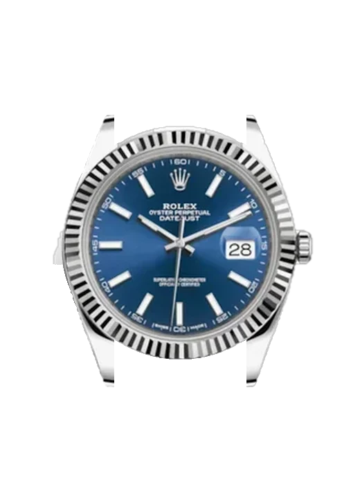 Datejust 41 126334-0001 with Grand Cavalier Leather Strap Orange