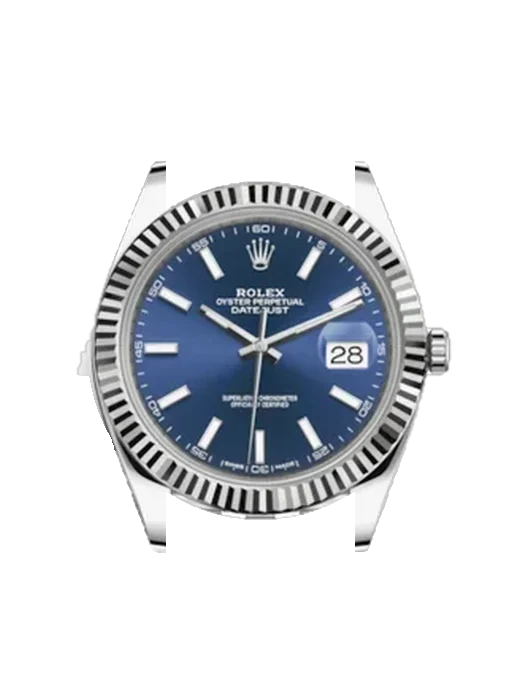 Datejust 41 126334-0002 mit Grand Cavalier Cuir Armband Orange