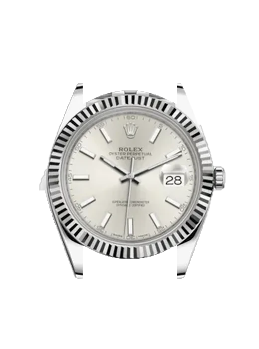 Datejust 41 126334-0004 with Grand Cavalier Leather Strap Orange