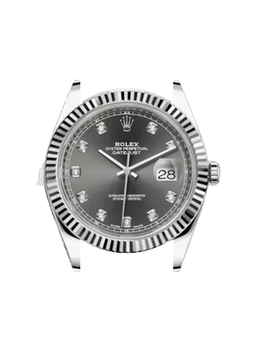 Datejust 41 126334-0005 con Correa Grand Cavalier de cuero naranja
