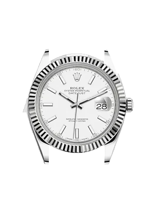 Datejust 41 126334-0009 mit Grand Cavalier Cuir Armband Orange