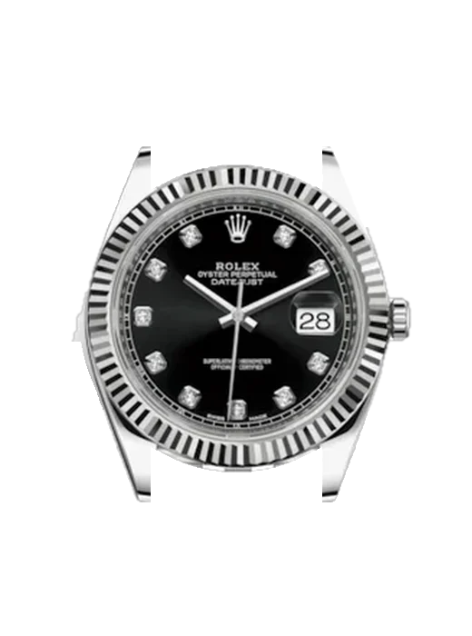 Datejust 41 126334-0012 with Grand Cavalier Leather Strap Orange