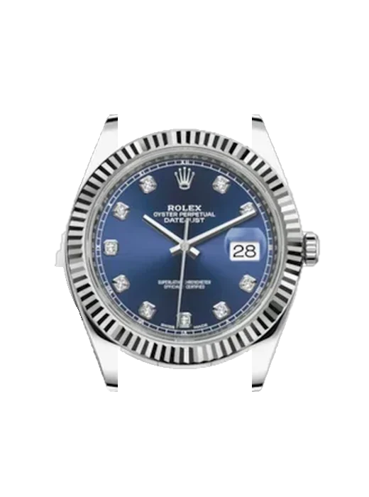Datejust 41 126334-0015 with Grand Cavalier Leather Strap Orange