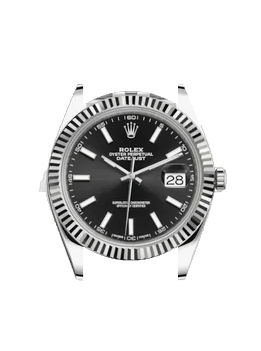 Datejust 41 126334-0018 con Cinturino Grand Cavalier Cuir Arancione