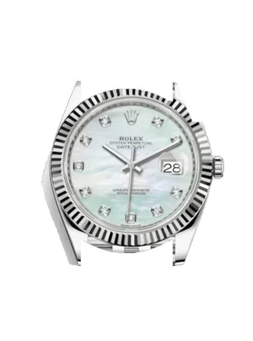 Datejust 41 126334-0020 with Grand Cavalier Leather Strap Orange