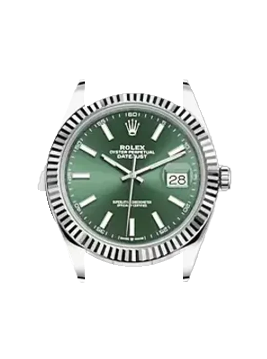 Datejust 41 126334-0027 mit Grand Cavalier Cuir Armband Orange