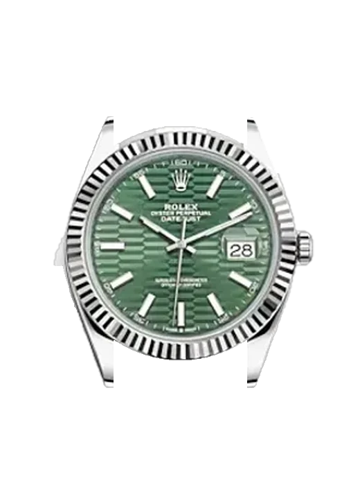 Datejust 41 126334-0029 with Grand Cavalier Leather Strap Orange