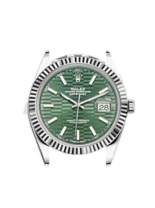Datejust 41 126334-0030 con Cinturino Grand Cavalier Cuir Arancione