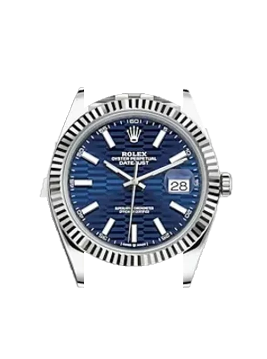 Datejust 41 126334-0032 with Grand Cavalier Leather Strap Orange