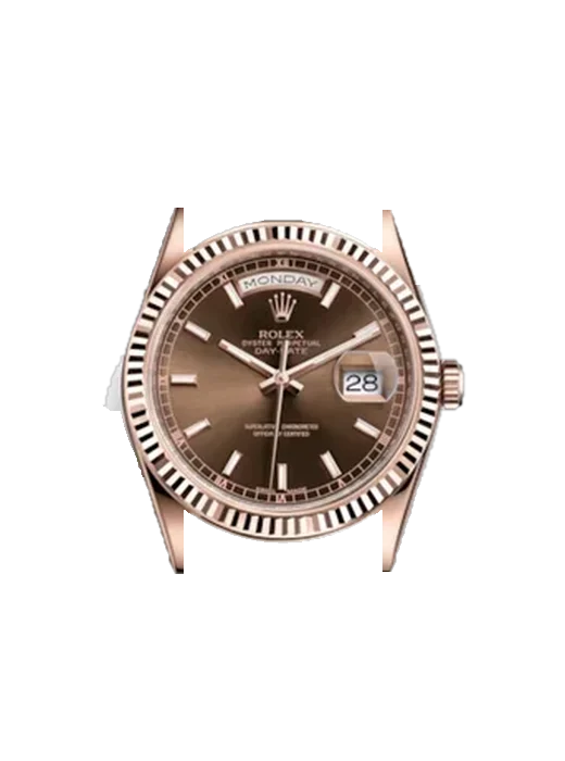 Day-Date 36 118135-0003 with Grand Cavalier Leather Strap Orange