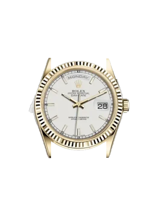 Day-Date 36 118238 avec Bracelet Grand Cavalier Cuir Orange