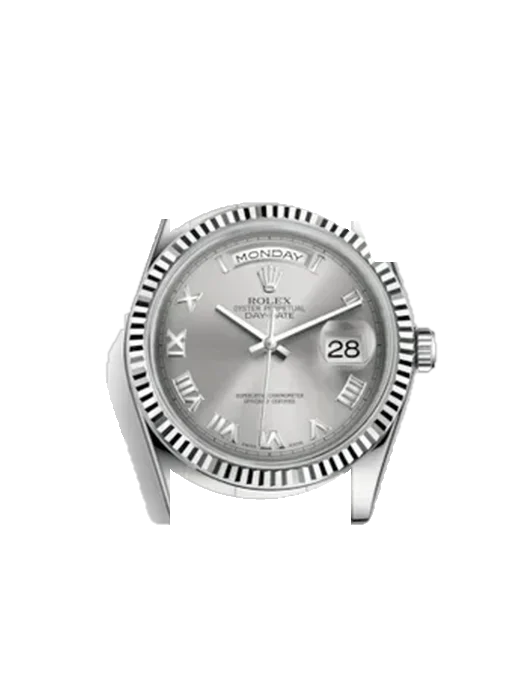 Day-Date 36 118239-0145 con Correa Grand Cavalier de cuero naranja