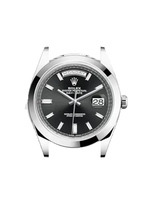 Day-Date 40 228206-0013 with Grand Cavalier Leather Strap Orange