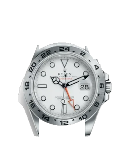 Explorer II 216570 mit Armband aus italienischem braunem Leder