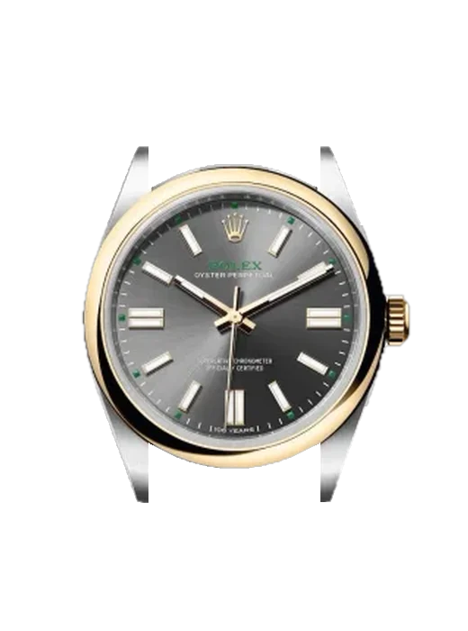 Oyster Perpetual 100th - 41mm 134303 con Cinturino Grand Cavalier Cuir Arancione