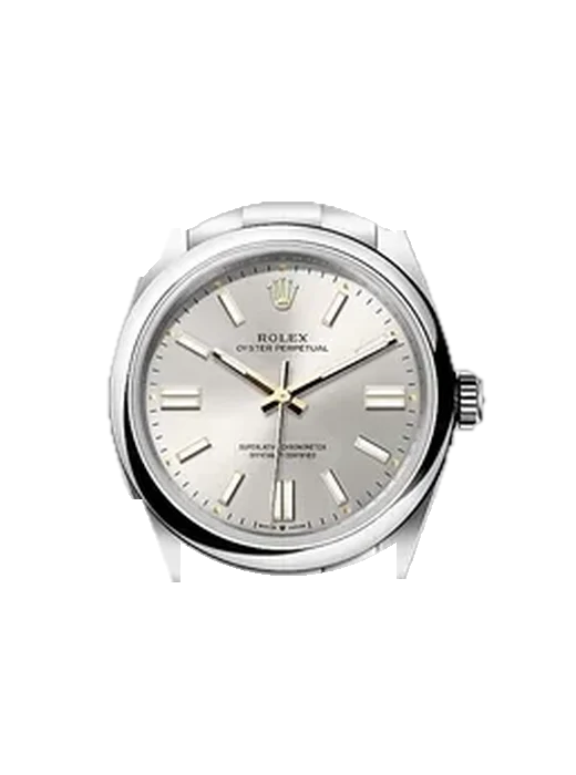 Oyster Perpetual 41 134300-0001 mit Grand Cavalier Cuir Armband Orange