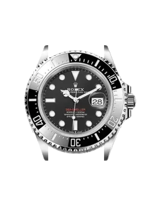 Sea-Dweller 126600-0002 mit Grand Cavalier Cuir Armband Orange
