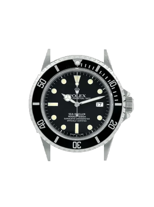 Sea-Dweller 16660 Matte MK1 with Blue Alligator and Rubber Hybrid Strap