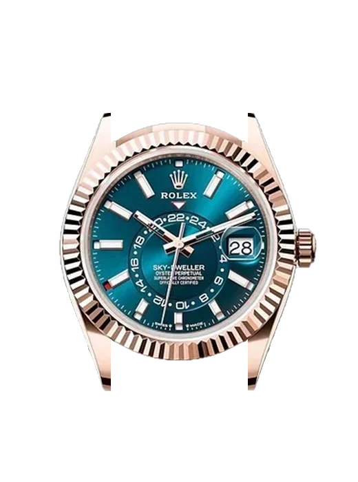 Sky-Dweller 336935 with Vintage Brown Calfskin Strap — Natural Patina
