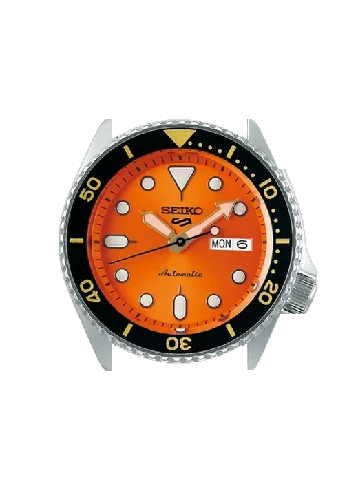 5 Sports SRPD59K1 avec Bracelet de montre en cuir de veau vintage marron — Patine naturelle