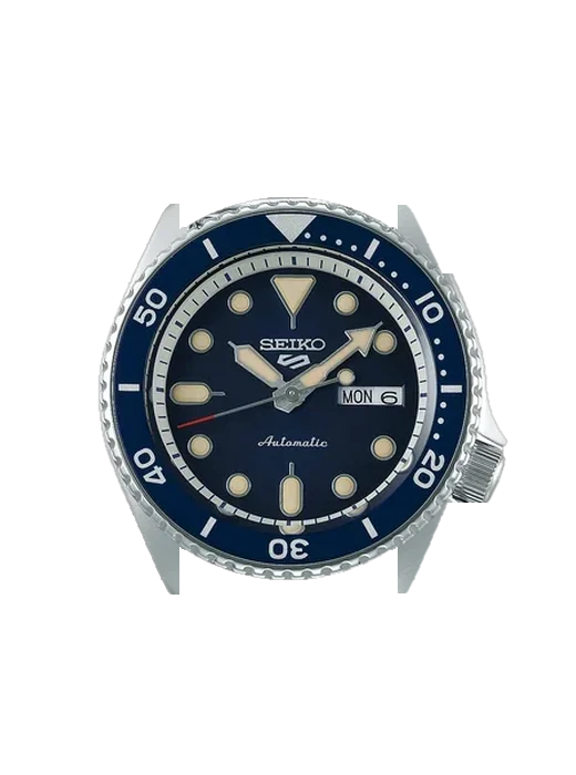 5 Sports SRPD71K1 avec Bracelet de montre en cuir de veau vintage marron — Patine naturelle