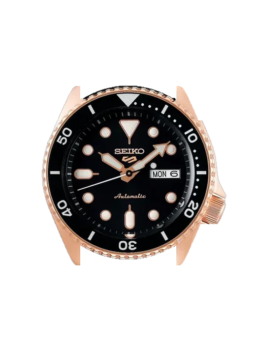 5 Sports SRPD76K1 avec Bracelet de montre en cuir de veau vintage marron — Patine naturelle