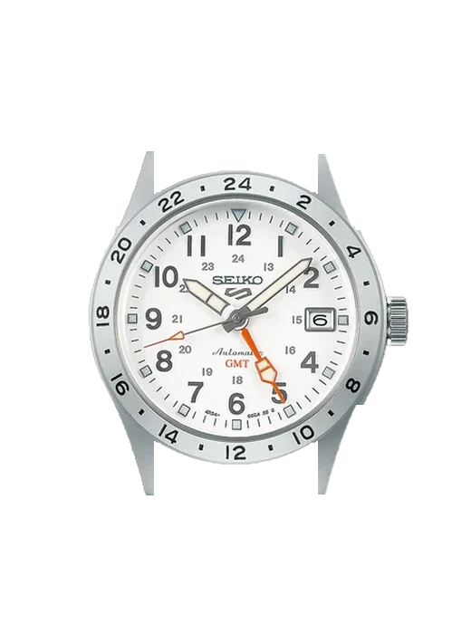 5 Sports SSK059 avec Bracelet Grand Cavalier Cuir Orange