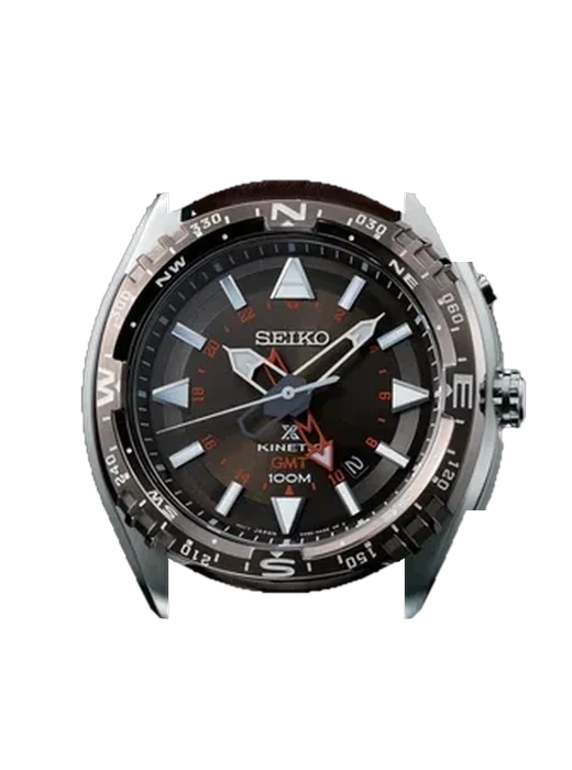 Prospex Land SUN061P1 avec Bracelet de montre en cuir de veau vintage marron — Patine naturelle