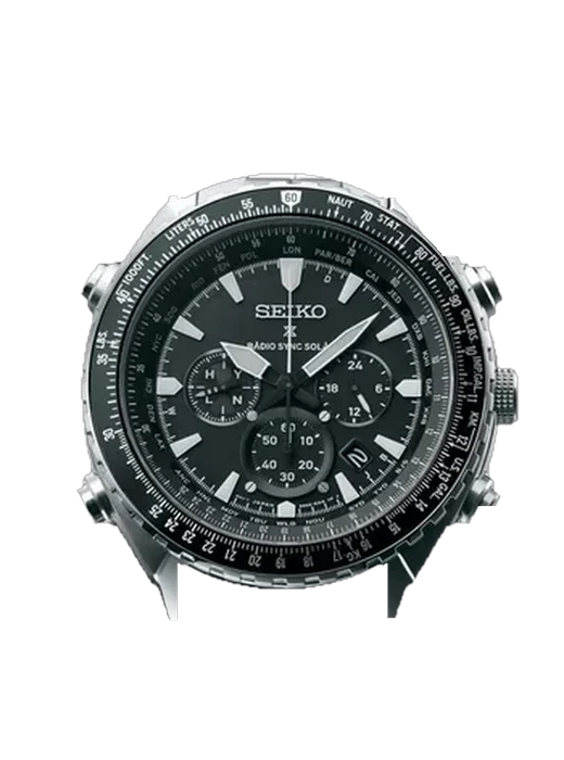 Prospex Sky SSG001P1 mit Vintage Kalbslederarmband Braun — Natürliche Patina