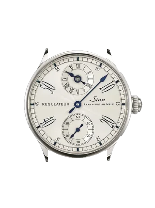 Classic Timepieces 6100.010 avec Bracelet de montre en cuir de veau vintage marron — Patine naturelle