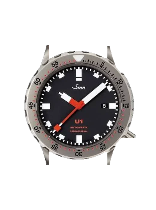 Diving Watches U1 with Vintage Brown Calfskin Strap — Natural Patina