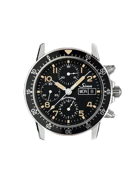 Instrument Chronographs 103.0621 mit Hybrid Armband aus Alligator und Kautschuk Blau