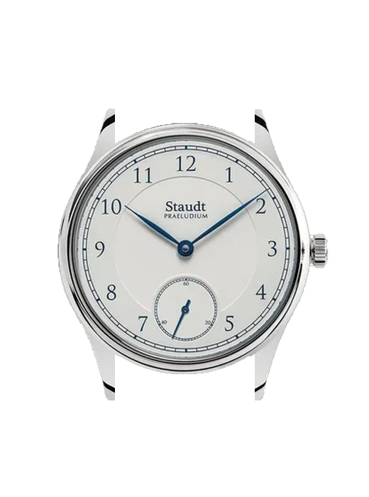 Praeludium Hand Wound P11.022-A01 avec Bracelet de montre en cuir de veau vintage marron — Patine naturelle