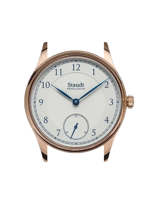 Praeludium Hand Wound P12.022-A01 mit Armband aus italienischem braunem Leder