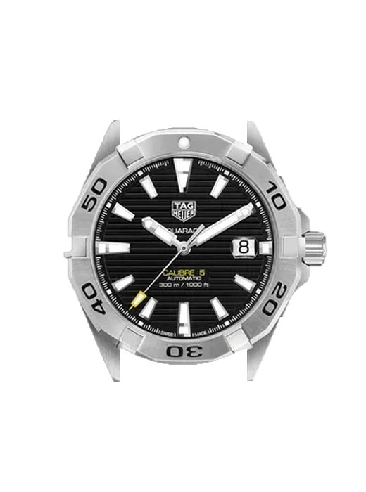 Aquaracer WBD2110.BA0928 con Correa híbrida de piel de cocodrilo y caucho azul