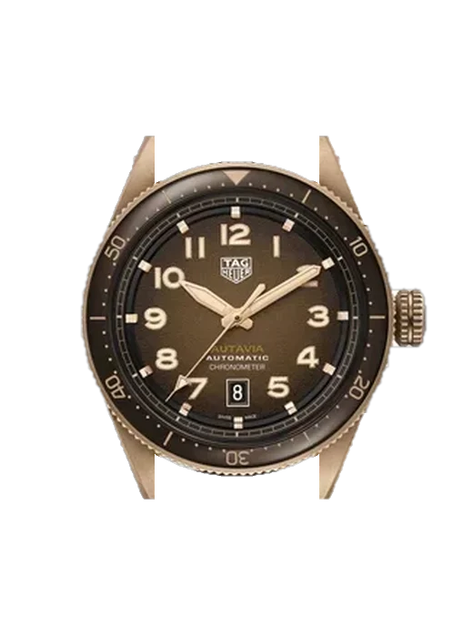 Autavia WBE5191.FC8276 with Grand Cavalier Leather Strap Orange