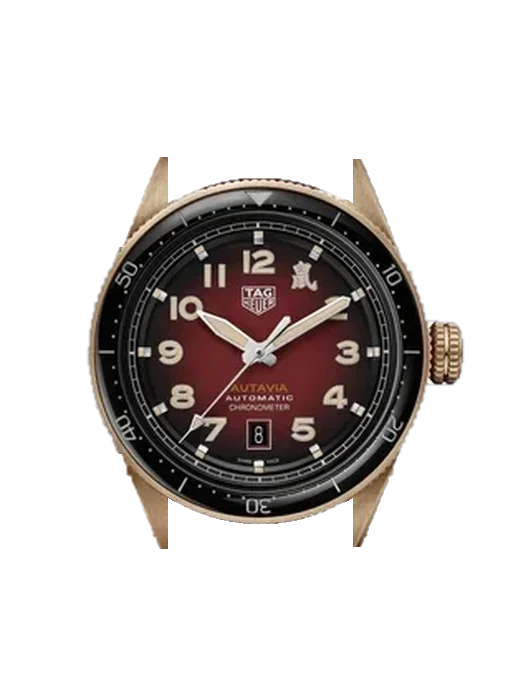 Autavia WBE5193.FC8300 with Grand Cavalier Leather Strap Orange
