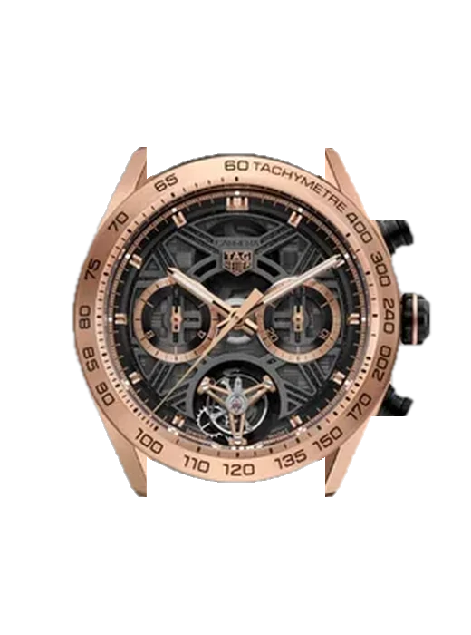 Carrera Chronograph Extreme Sport CBU5050.FT6273 with Vintage Brown Calfskin Strap — Natural Patina