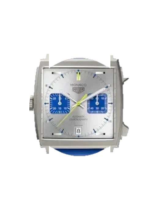 Monaco CAW218C.FC6548 con Cinturino Vitello Vintage Marrone — Patina Naturale