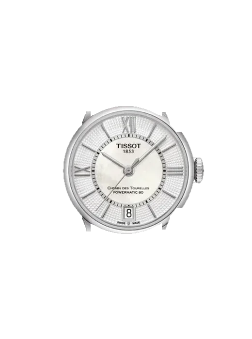 Chemin Des Tourelles T099.207.16.118.00 avec Bracelet Saffiano Rouge Surpiqûres Écru