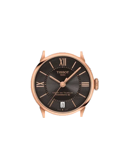 Chemin Des Tourelles T099.207.36.448.00 mit Rotes Saffiano-Armband mit ecrufarbenen Nähten