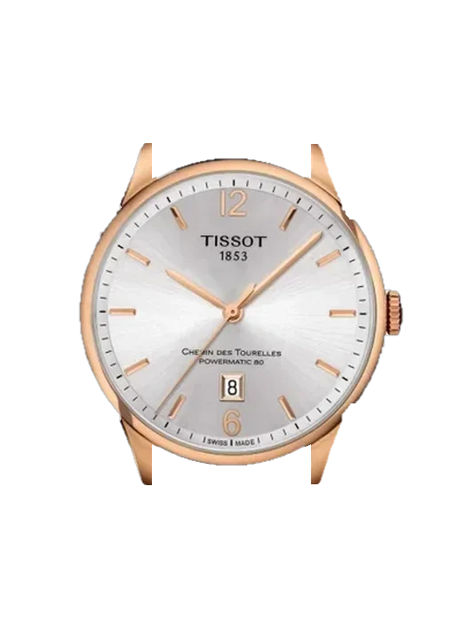 Chemin Des Tourelles T099.407.36.037.00 mit Armband aus italienischem braunem Leder